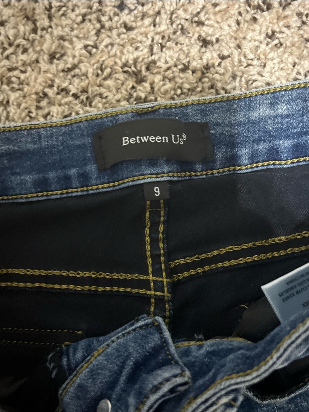 Classic Mid-Rise Blue Flare Jeans - Women's Wide Leg - Picture 4 of 6